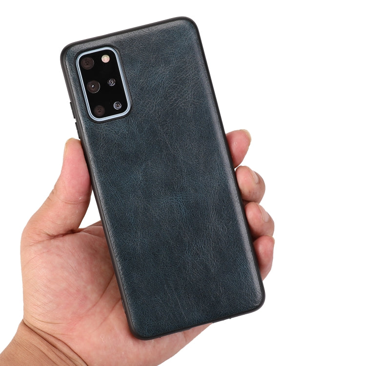 For Samsung Galaxy S20+ Crazy Horse Textured Calfskin PU+PC+TPU Case