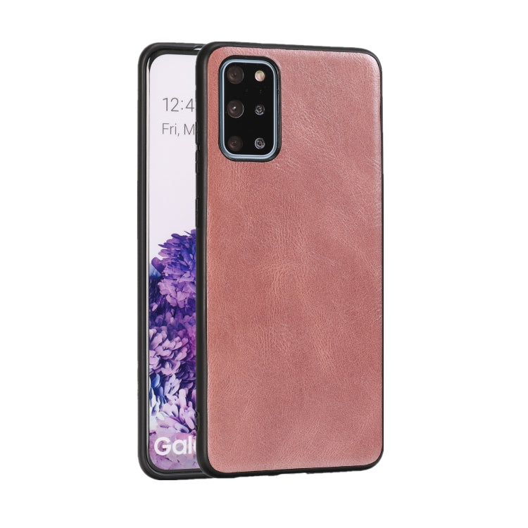 For Samsung Galaxy S20+ Crazy Horse Textured Calfskin PU+PC+TPU Case