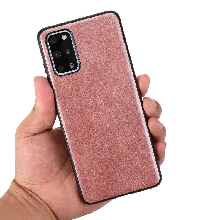 For Samsung Galaxy S20+ Crazy Horse Textured Calfskin PU+PC+TPU Case
