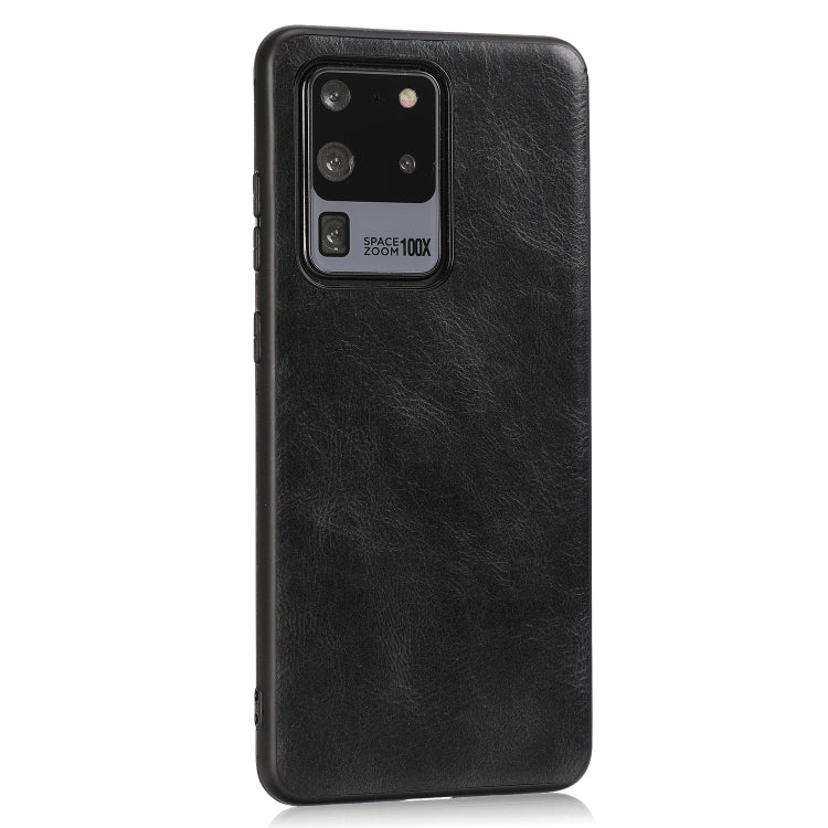 For Samsung Galaxy S20 Ultra Crazy Horse Textured Calfskin PU+PC+TPU Case