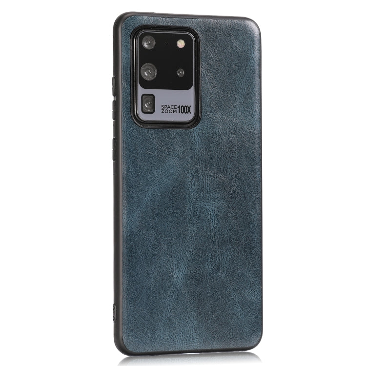 For Samsung Galaxy S20 Ultra Crazy Horse Textured Calfskin PU+PC+TPU Case