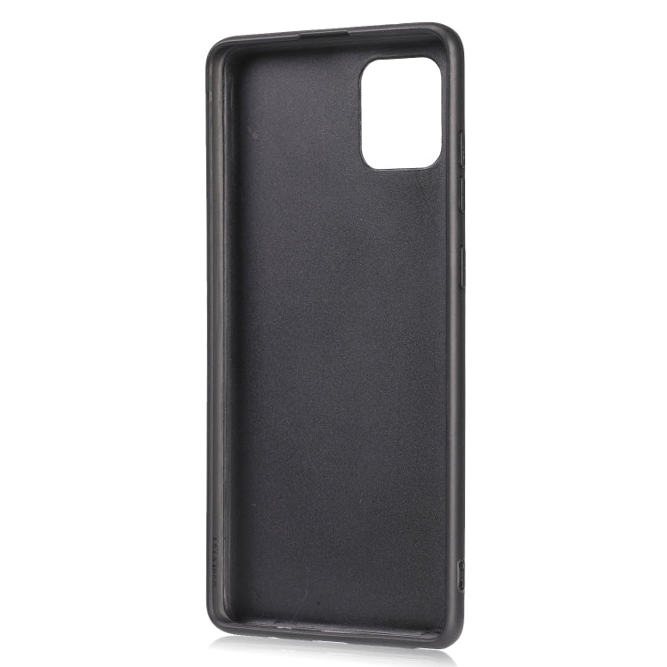 For Samsung Galaxy A81 Crazy Horse Textured Calfskin PU+PC+TPU Case