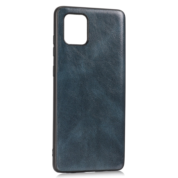 For Samsung Galaxy A81 Crazy Horse Textured Calfskin PU+PC+TPU Case
