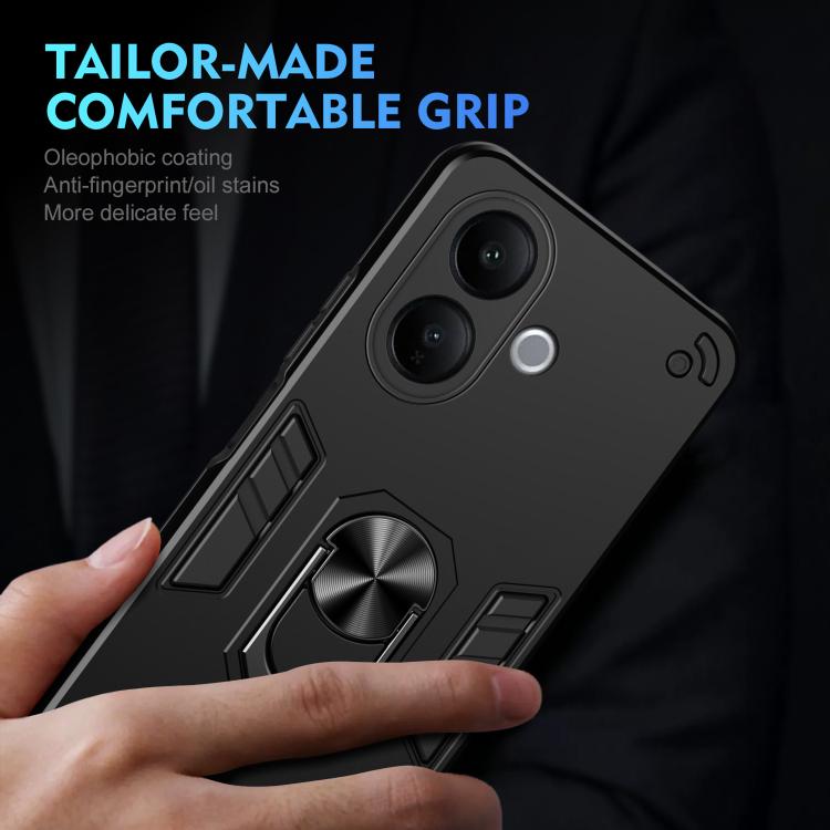 For vivo V60 Lite 5G / 4G Shockproof Metal Ring Holder Phone Case