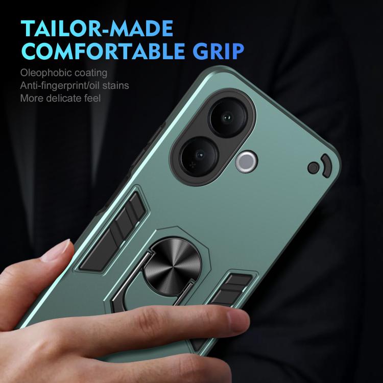 For vivo V60 Lite 5G / 4G Shockproof Metal Ring Holder Phone Case