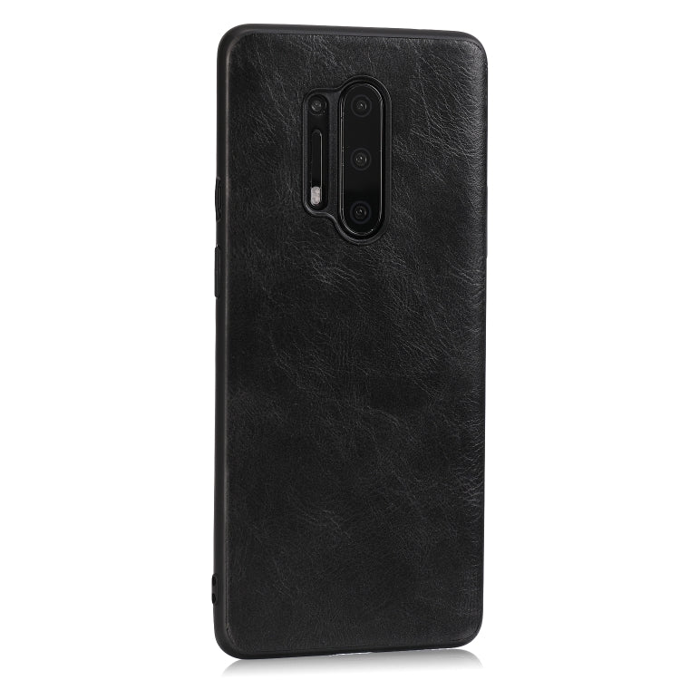 For OnePlus 8 Pro Crazy Horse Textured Calfskin PU+PC+TPU Case