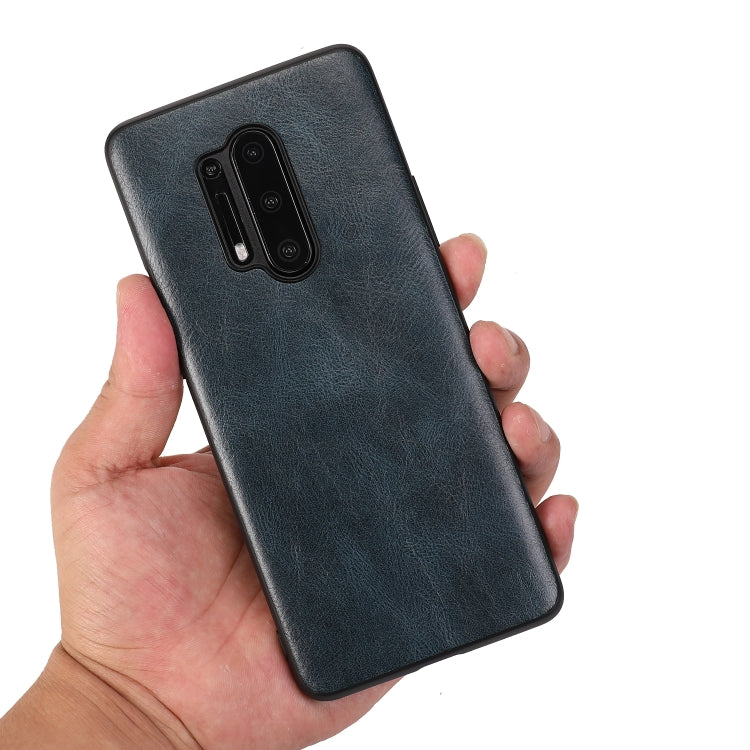 For OnePlus 8 Pro Crazy Horse Textured Calfskin PU+PC+TPU Case