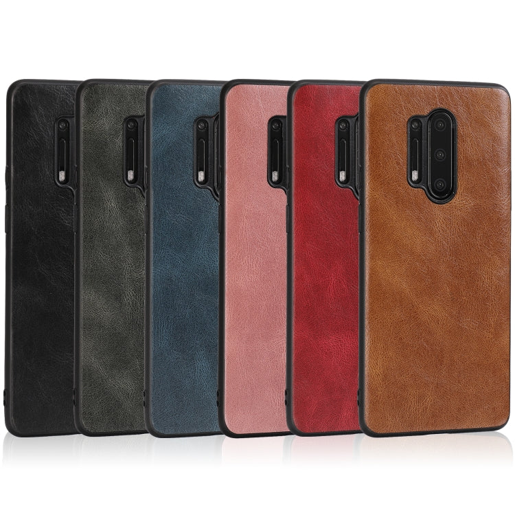 For OnePlus 8 Pro Crazy Horse Textured Calfskin PU+PC+TPU Case