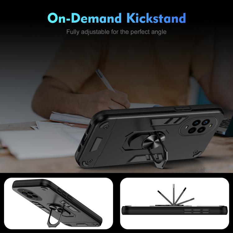 For Huawei nova 13 Pro Shockproof Metal Ring Holder Phone Case