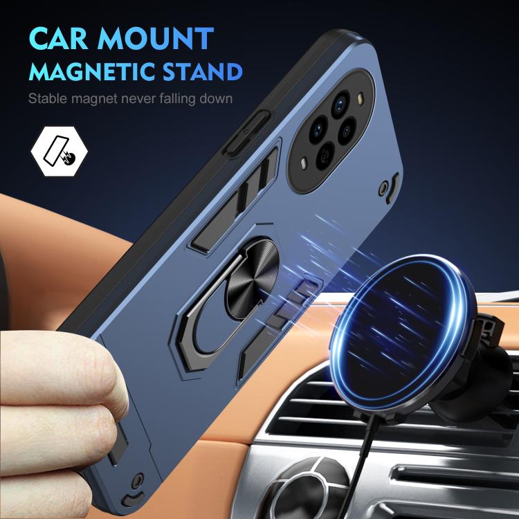 For Huawei nova 13 Pro Shockproof Metal Ring Holder Phone Case