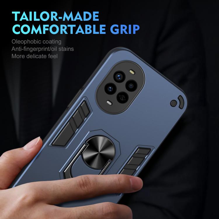 For Huawei nova 13 Pro Shockproof Metal Ring Holder Phone Case