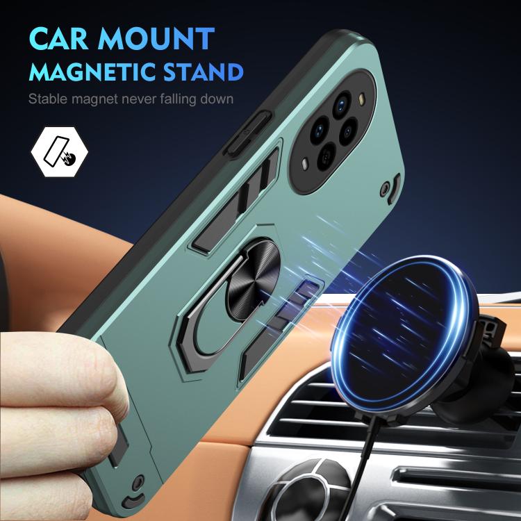 For Huawei nova 13 Pro Shockproof Metal Ring Holder Phone Case