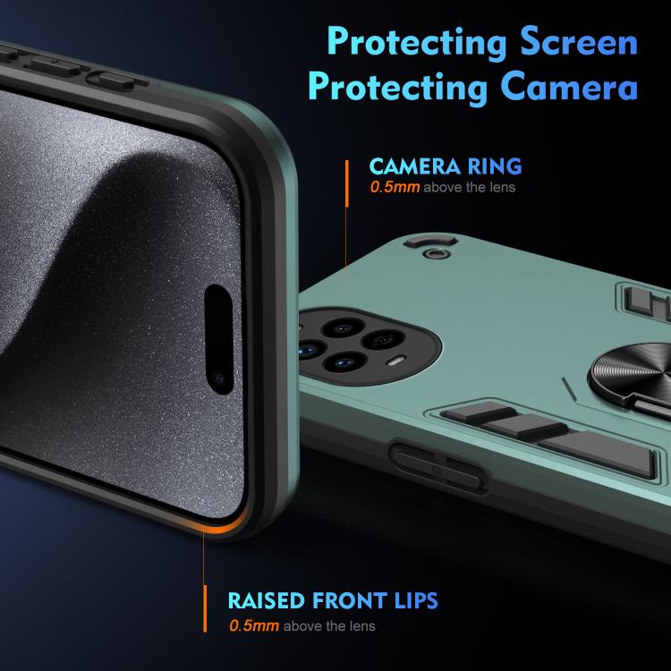 For Huawei nova 13 Pro Shockproof Metal Ring Holder Phone Case