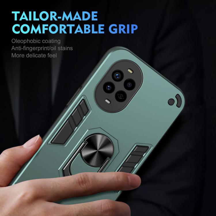 For Huawei nova 13 Pro Shockproof Metal Ring Holder Phone Case