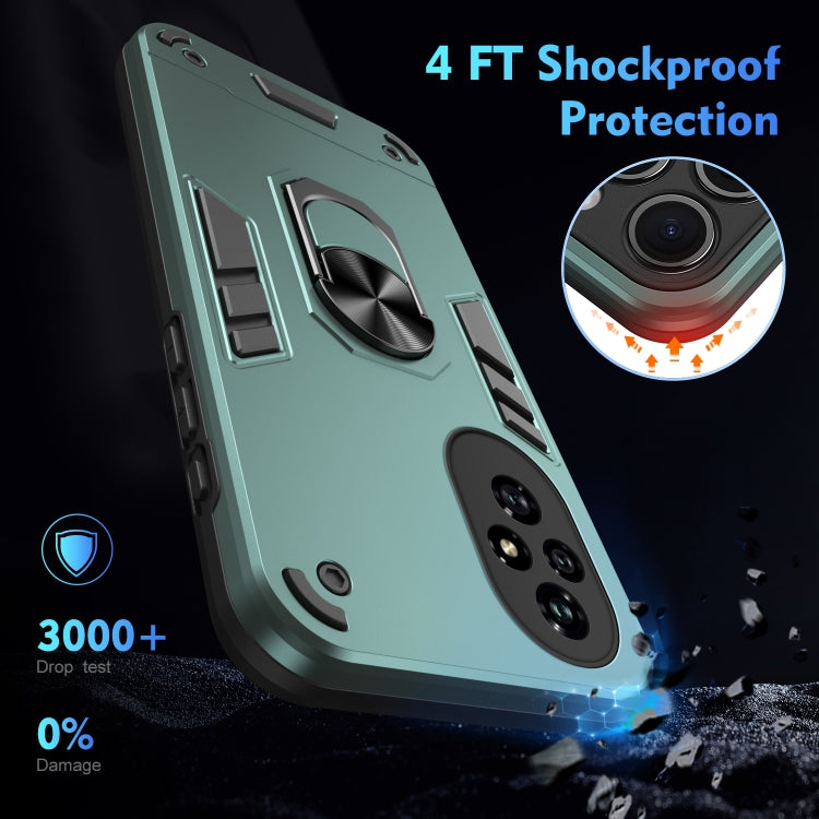 For Honor 200 Shockproof Metal Ring Holder Phone Case