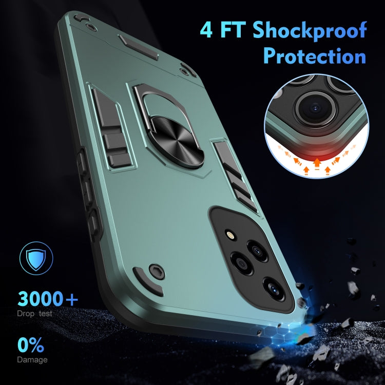 For Honor 200 Lite Global Shockproof Metal Ring Holder Phone Case