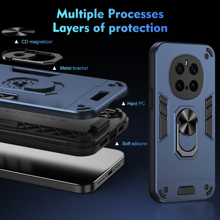 For Honor Magic7 Pro Shockproof Metal Ring Holder Phone Case
