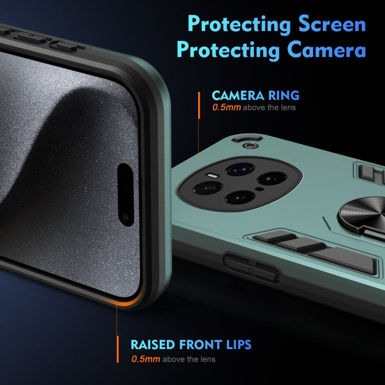 For Honor Magic7 Pro Shockproof Metal Ring Holder Phone Case