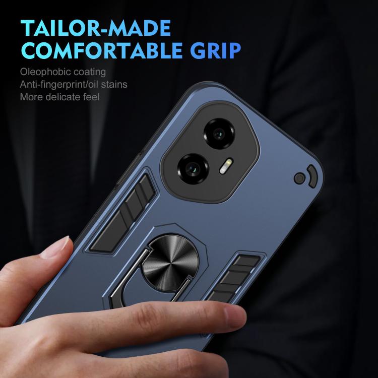 For Honor 300 Shockproof Metal Ring Holder Phone Case