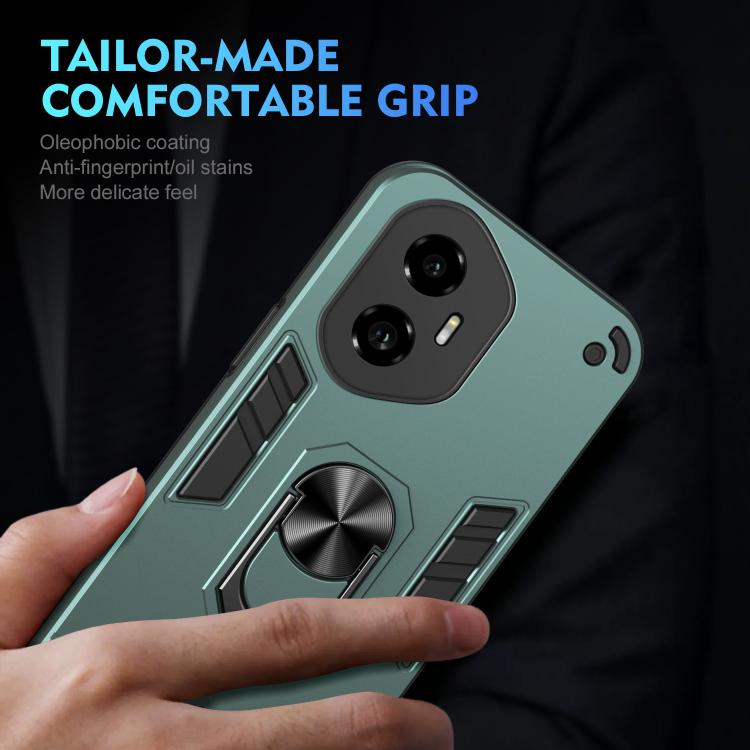 For Honor 300 Shockproof Metal Ring Holder Phone Case