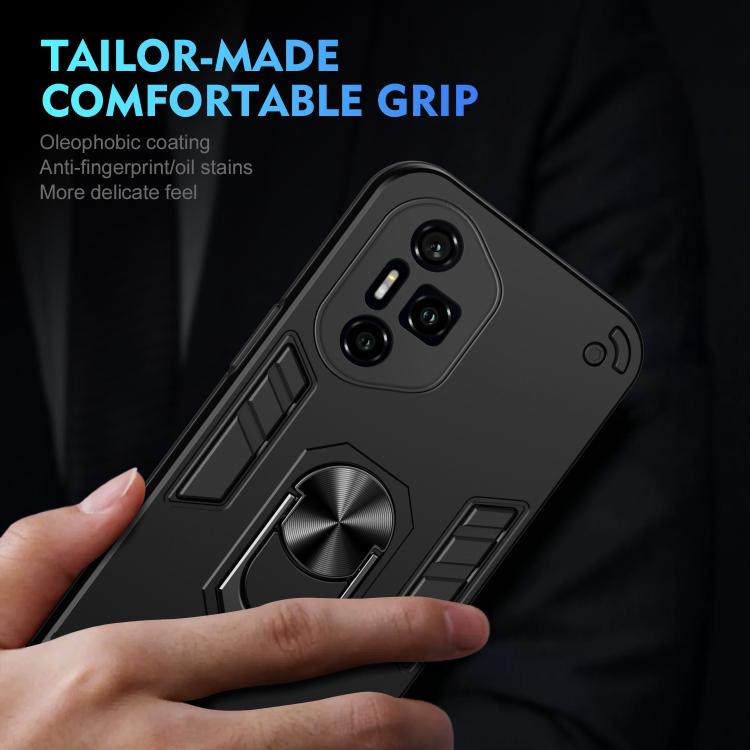 For Honor 300 Pro Shockproof Metal Ring Holder Phone Case