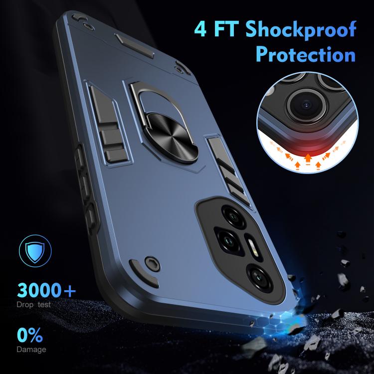 For Honor 300 Pro Shockproof Metal Ring Holder Phone Case