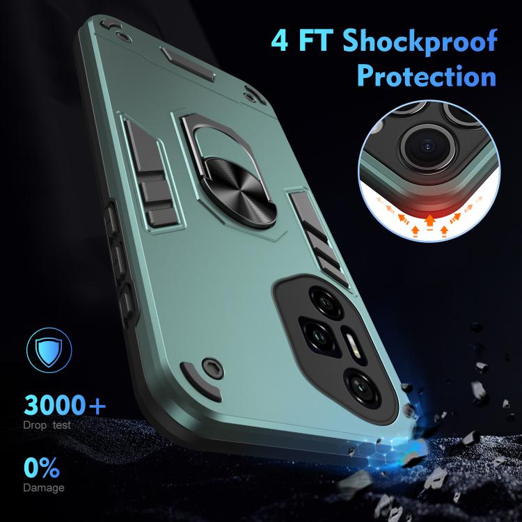 For Honor 300 Pro Shockproof Metal Ring Holder Phone Case