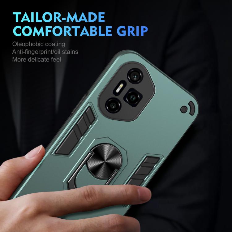 For Honor 300 Pro Shockproof Metal Ring Holder Phone Case