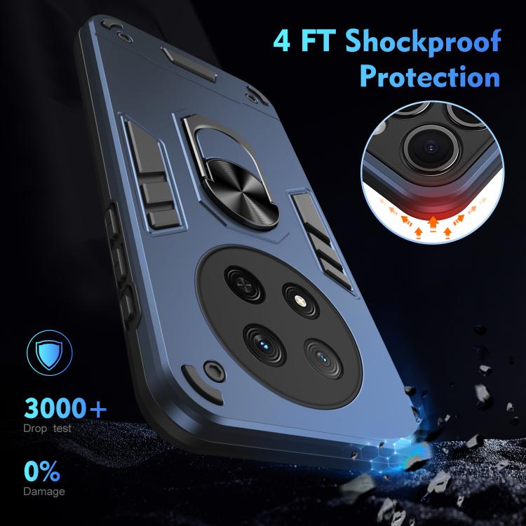 For Honor X9c Shockproof Metal Ring Holder Phone Case
