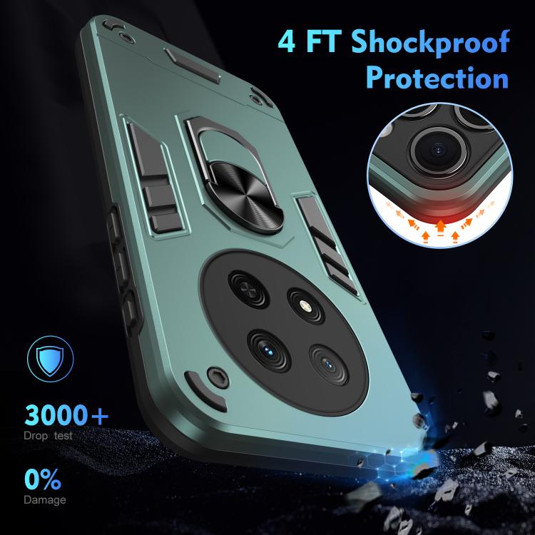 For Honor X9c Shockproof Metal Ring Holder Phone Case