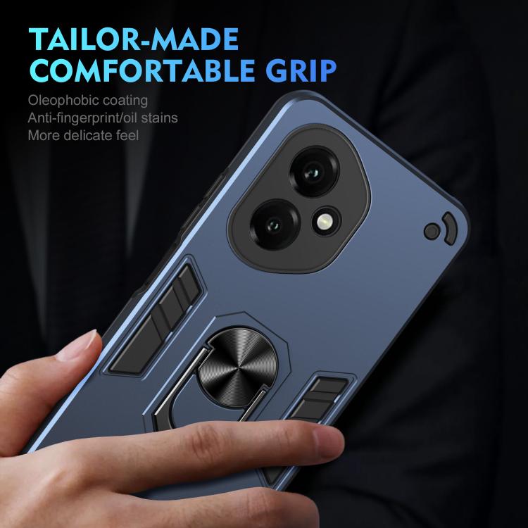 For Honor 400 Global 156.5mm Shockproof Metal Ring Holder Phone Case