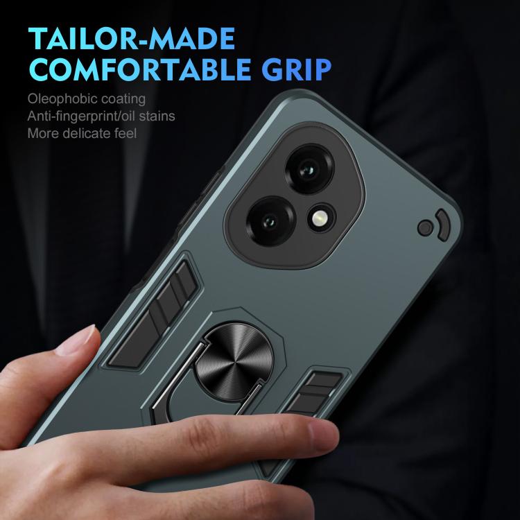 For Honor 400 Global 156.5mm Shockproof Metal Ring Holder Phone Case