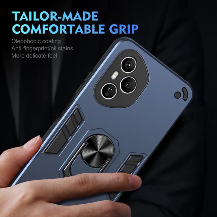 For Honor 400 Pro Global 160.8mm Shockproof Metal Ring Holder Phone Case