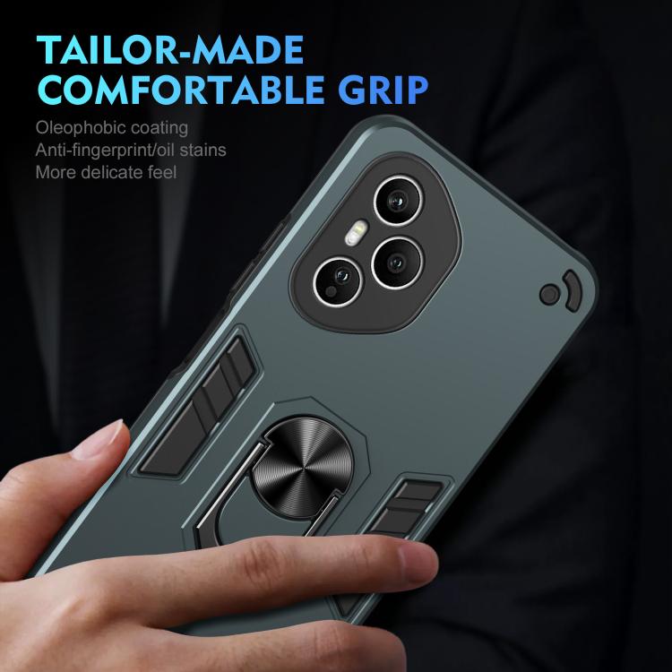 For Honor 400 Pro Global 160.8mm Shockproof Metal Ring Holder Phone Case
