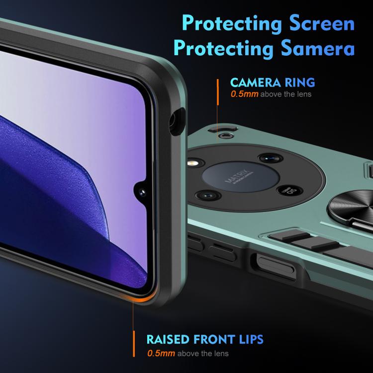For Honor X9d / X70 5G Shockproof Metal Ring Holder Phone Case
