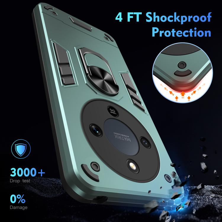 For Honor X9d / X70 5G Shockproof Metal Ring Holder Phone Case