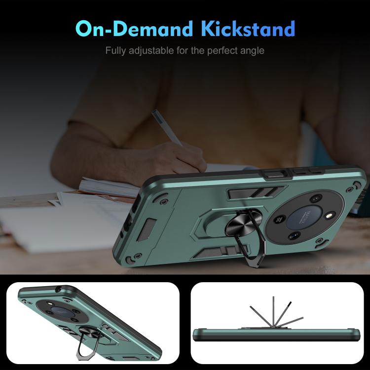 For Honor X9d / X70 5G Shockproof Metal Ring Holder Phone Case
