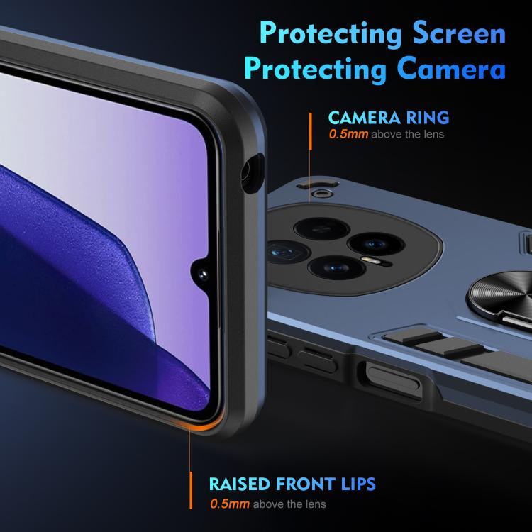 For Honor Magic8 Shockproof Metal Ring Holder Phone Case