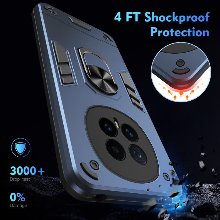 For Honor Magic8 Shockproof Metal Ring Holder Phone Case
