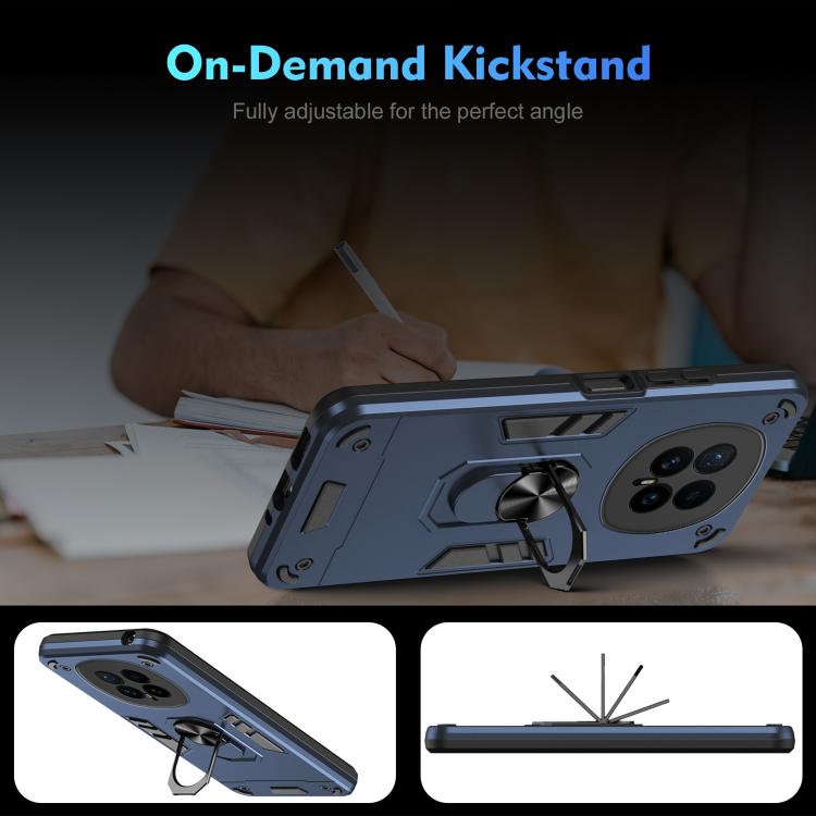 For Honor Magic8 Shockproof Metal Ring Holder Phone Case
