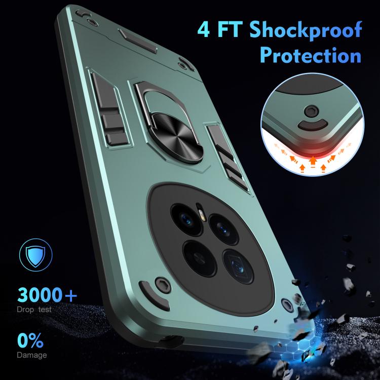 For Honor Magic8 Shockproof Metal Ring Holder Phone Case