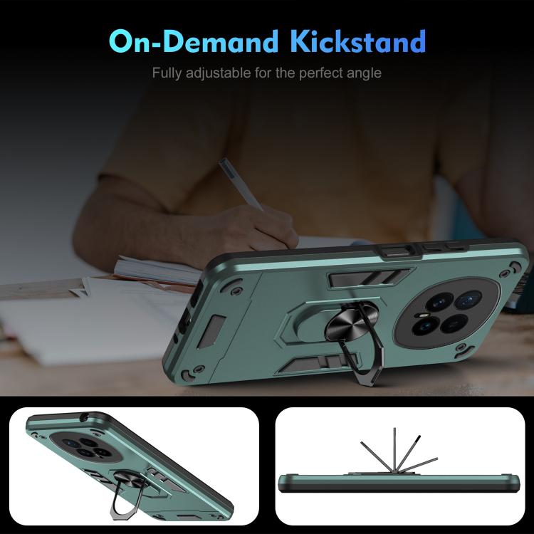 For Honor Magic8 Shockproof Metal Ring Holder Phone Case
