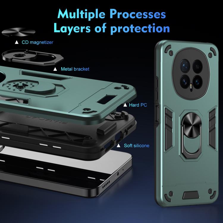 For Honor Magic8 Shockproof Metal Ring Holder Phone Case