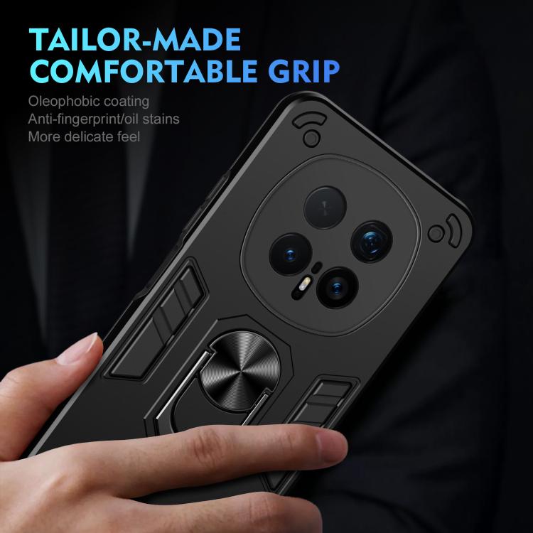 For Honor Magic8 Pro Shockproof Metal Ring Holder Phone Case