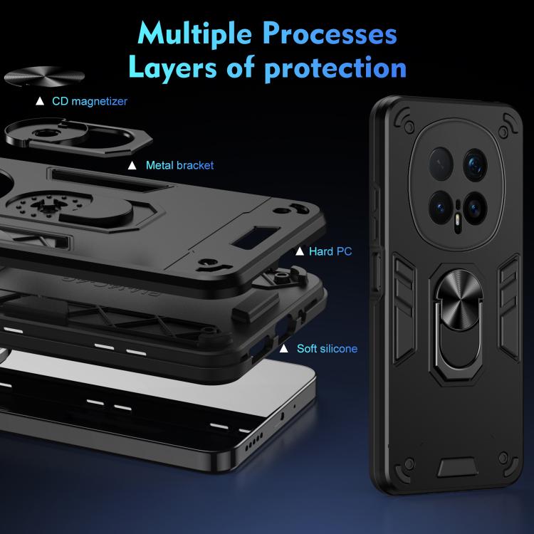 For Honor Magic8 Pro Shockproof Metal Ring Holder Phone Case