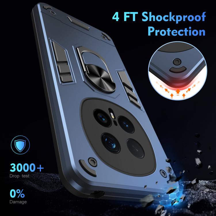 For Honor Magic8 Pro Shockproof Metal Ring Holder Phone Case