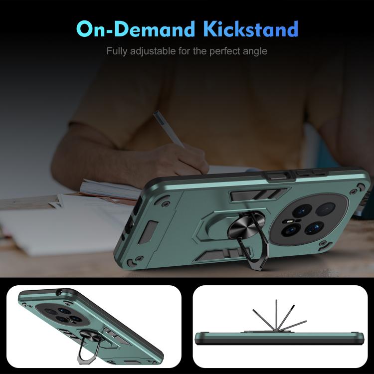 For Honor Magic8 Pro Shockproof Metal Ring Holder Phone Case