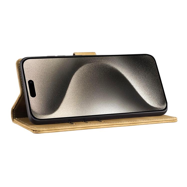 For iPhone 17 Pro Pen Heart Cat Embossed Leather Phone Case