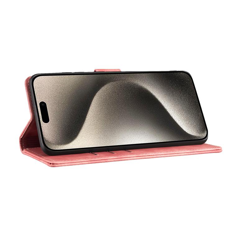 For iPhone Air Pen Heart Cat Embossed Leather Phone Case