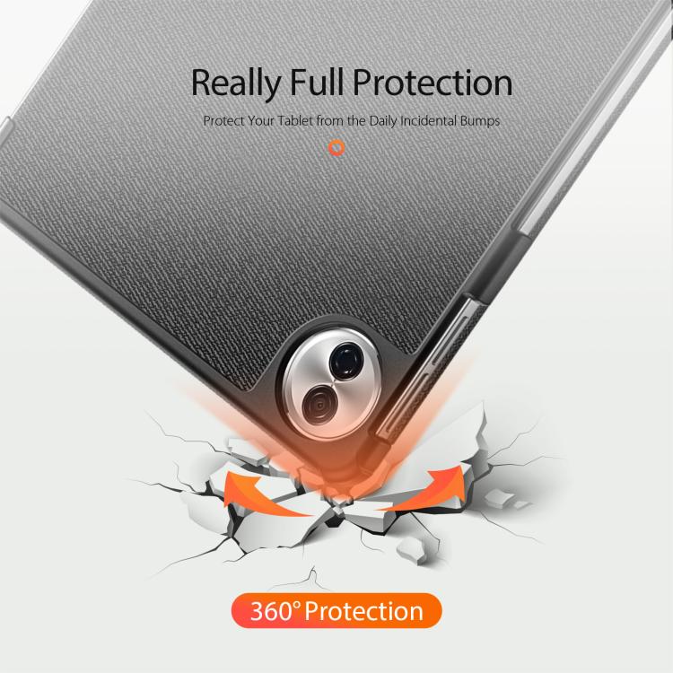 For Honor Pad 10 DUX DUCIS Domo Series Cloth Texture Magnetic Leather Tablet Case
